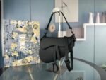 Dior Black Saddle Bag - Image 7
