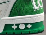 Louis Vuitton Trainer Green White - Shoes - Image 6