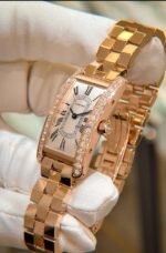 Cartier Tank Américaine Cartier watch, Rose Gold, Diamonds, Mini Model - Image 2