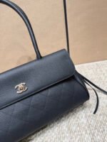 Chanel Gold-Tone Small Tote Bag - Black - Image 5