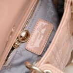 Dior Mini Lady Dior Bag Powder Pink Patent Cannage Calfskin Golden Hardware - Bag - Image 9