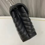 SAINT LAURENT Loulou medium quilted leather shoulder bag black - Bag - Image 3