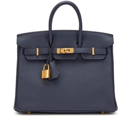 Hermes Bleu Nuit Togo Birkin Gold Hardware
