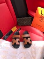 Hermes Chypre Sandal Leather Sandals Slippers - Shoes - Image 2