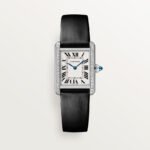 Cartier Tank Must de Cartier watch, White Gold, Diamonds, Small Model