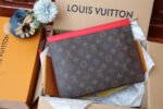 [TOP]Louis Vuitton Monogram Pochette Voyage MM Clutch Bag - Sari Red - Image 2