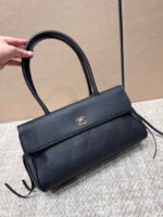 Chanel Gold-Tone Small Tote Bag - Black - Image 4