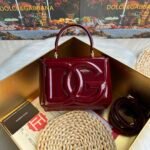[TOP] Dolce & Gabbana Mini Tote Bag - Dark Red Bag - Image 2