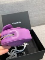 CHANEL Lambskin Heart Bag Purple -Bag - Image 6