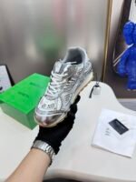 Bottega Veneta 23ss Fall and Winter Show Sneakers - Silver Shoes - Image 10