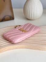Saint Laurent Ball-Patterned Cowhide Wallet -Pink Wallet - Image 5