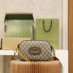 Gucci Neo Vintage Camera Messenger Bag GG Coated Canvas Brown