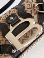 Balenciaga Essex small shoulder bag Brown Jacquard - Bag - Image 5