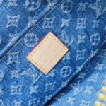 Louis Vuitton LV Monogram Papillon Casual Style Unisex Denim Shoulder Bag - Image 5