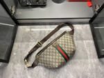 Gucci Ophidia GG Monogram Large Belt Bag - Beige and dark brown - Image 8