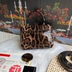 [TOP] Dolce & Gabbana Mini Tote Bag - Leopard Print Bag - Image 2