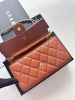 Chanel 23 Wallet on Chain- Brown Bag - Image 6