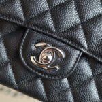 [TOP]Chanel Classic Flag Bag Medium Classic Double Flap Bag SO Black Crumpled Calfskin Silver Hardware - Bag - Image 13