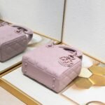 Dior Mini Lady Dior Bag Purple Ultramatte Calfskin - Bag - Image 6