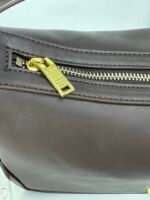 Saint Laurent YSL Vintage Bowling Bag - Coffee Leather Bag - Image 7