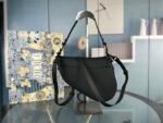 Dior Black Saddle Bag - Image 8