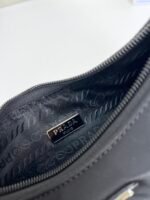 Prada Hobo Medieval Moon Bag - Black Bag - Image 7