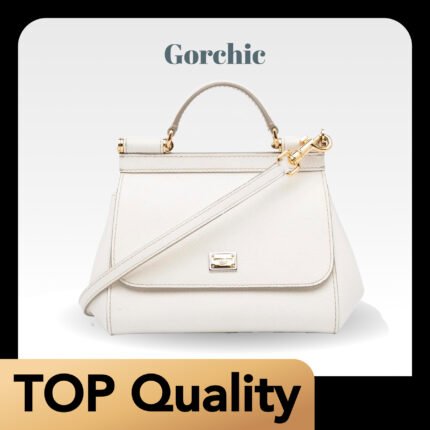 [TOP] Dolce & Gabbana Sicily Handbag - White Bag