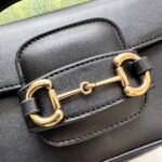 Gucci Horsebit 1955 Small Black Leather Shoulder Bag - Image 6