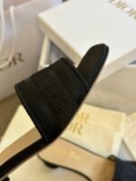 Dior Dway Heeled Slide Sandals Slippers - Shoes - Image 7