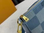 Louis Vuitton Pochette Accessories XL Damier Denim 3D cotton canvas - Denim Blue - Image 9