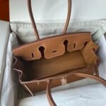 Hermes JPG Shoulder Birkin Togo handbag in Brown with Gold hardware - Image 8