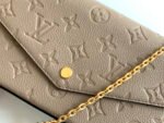 Louis Vuitton POCHETTE FÉLICIE Chain Bag - Elephant Gray Embossed Bag - Image 5