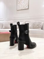 [TOP] Christian Louboutin CL Chelsea Booty 70 mm Low boots Black leather - Shoes - Image 3