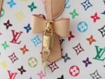 Louis Vuitton x Murakami LV x TM OnTheGo MM White Multicolored in Coated Canvas with Gold-toned Bag - Image 9