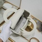 Dior Small Lady Dior Bag White Ultramatte Calfskin - Bag - Image 6