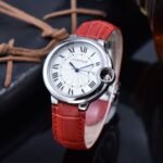 Cartier Ballon Bleu de Cartier Red Strap Watch