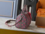 Louis Vuitton Keepall Bandoulière Monogram Glow coated canvas Gray/Pink - Bag - Image 4