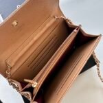 Chanel Chain Shoulder Crossbody Small Bag - Apricot Bag - Image 7