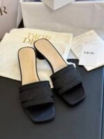 Dior Dway Heeled Slide Sandals Slippers - Shoes - Image 2