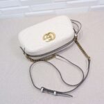 GUCCI Calfskin Matelasse GG Marmont Chain Shoulder Bag - Image 4