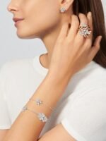 Van Cleef & Arpels Vinatge Frivole bracelet, White gold, diamonds, Mini model - Image 3