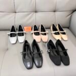 Hermes Jane Ballet Flat Suede Shoes - Image 10
