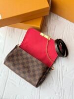[TOP]Louis Vuitton Favorite MM Checkerboard Chain Shoulder Bag - Black - Image 11