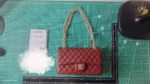 Chanel Classic Flag Handbag Lambskin & Gold-Tone Metal Burgundy Gold Hardware - Bag - Image 10