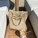 Prada Crochet tote bag Raffia Small bag