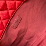 CHANEL 17C Large Airport Bag Maxi Red Gold - Image 9