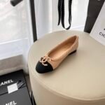 Chanel Patent Calfskin Ballet Flats Vntage Beige- Shoes - Image 5