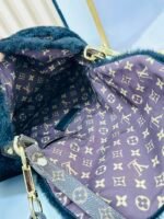 Louis Vuitton Sunset Black Woolen Leather Bag - Image 7