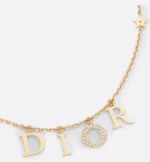 CHRISTIAN DIOR Crystal Dior evolution Necklace Gold - Accessories - Image 6