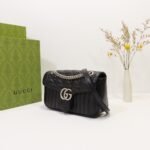 Gucci GG Marmont Small Shoulder Bag Black - Bag - Image 2